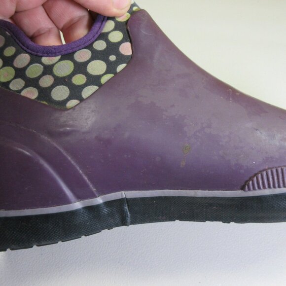 BOGS womens purple Mattie Dots insulated Waterproof WP snow rain boots 11 M - Picture 6 of 12